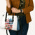 American Flag Fishing Leather Bag with Fishing Rods and Lures Watercolor Style Design - Wonder Print Shop