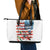 American Flag Fishing Leather Tote Bag with Fishing Rods and Lures Watercolor Style Design - Wonder Print Shop