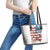 American Flag Fishing Leather Tote Bag with Fishing Rods and Lures Watercolor Style Design - Wonder Print Shop