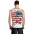 American Flag Fishing Men Tank Top with Fishing Rods and Lures Watercolor Style Design - Wonder Print Shop