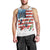 American Flag Fishing Men Tank Top with Fishing Rods and Lures Watercolor Style Design - Wonder Print Shop
