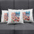 American Flag Fishing Pillow Cover with Fishing Rods and Lures Watercolor Style Design - Wonder Print Shop