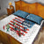 American Flag Fishing Quilt Bed Set with Fishing Rods and Lures Watercolor Style Design - Wonder Print Shop