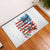 American Flag Fishing Rubber Doormat with Fishing Rods and Lures Watercolor Style Design - Wonder Print Shop