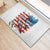 American Flag Fishing Rubber Doormat with Fishing Rods and Lures Watercolor Style Design - Wonder Print Shop