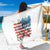 American Flag Fishing Sarong with Fishing Rods and Lures Watercolor Style Design - Wonder Print Shop