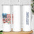 American Flag Fishing Skinny Tumbler with Fishing Rods and Lures Watercolor Style Design - Wonder Print Shop