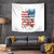 American Flag Fishing Tapestry with Fishing Rods and Lures Watercolor Style Design - Wonder Print Shop
