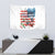 American Flag Fishing Tapestry with Fishing Rods and Lures Watercolor Style Design - Wonder Print Shop