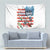 American Flag Fishing Tapestry with Fishing Rods and Lures Watercolor Style Design - Wonder Print Shop