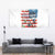 American Flag Fishing Tapestry with Fishing Rods and Lures Watercolor Style Design - Wonder Print Shop
