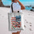 American Flag Fishing Tote Bag with Fishing Rods and Lures Watercolor Style Design - Wonder Print Shop