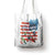 American Flag Fishing Tote Bag with Fishing Rods and Lures Watercolor Style Design - Wonder Print Shop