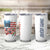 American Flag Fishing Tumbler Cup with Fishing Rods and Lures Watercolor Style Design - Wonder Print Shop