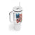 American Flag Fishing Tumbler With Handle with Fishing Rods and Lures Watercolor Style Design - Wonder Print Shop