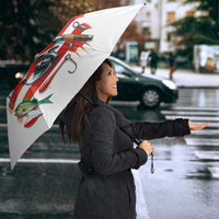 American Flag Fishing Umbrella with Fishing Rods and Lures Watercolor Style Design - Wonder Print Shop