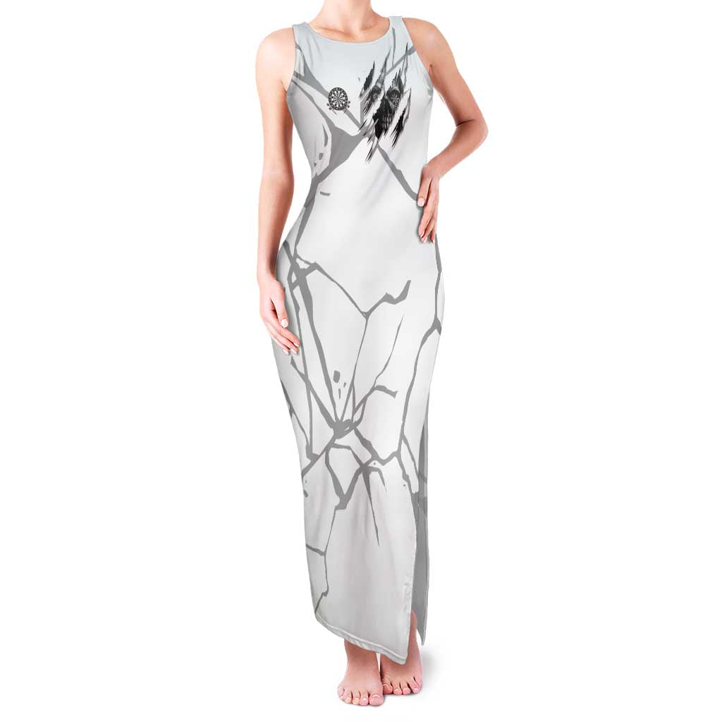 Dartboard Skull Darts Family Matching Tank Maxi Dress and Hawaiian Shirt with Torn Stone Texture and Cracked Marble Design - Wonder Print Shop