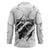 Dartboard Skull Darts Hockey Jersey with Torn Stone Texture and Cracked Marble Design - Wonder Print Shop