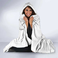 Dartboard Skull Darts Hooded Blanket with Torn Stone Texture and Cracked Marble Design - Wonder Print Shop