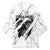 Dartboard Skull Darts Kimono with Torn Stone Texture and Cracked Marble Design - Wonder Print Shop
