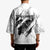 Dartboard Skull Darts Kimono with Torn Stone Texture and Cracked Marble Design - Wonder Print Shop