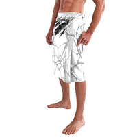 Dartboard Skull Darts Lavalava with Torn Stone Texture and Cracked Marble Design - Wonder Print Shop