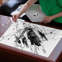 Dartboard Skull Darts Puzzle with Torn Stone Texture and Cracked Marble Design - Wonder Print Shop