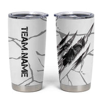 Dartboard Skull Darts Tumbler Cup with Torn Stone Texture and Cracked Marble Design - Wonder Print Shop