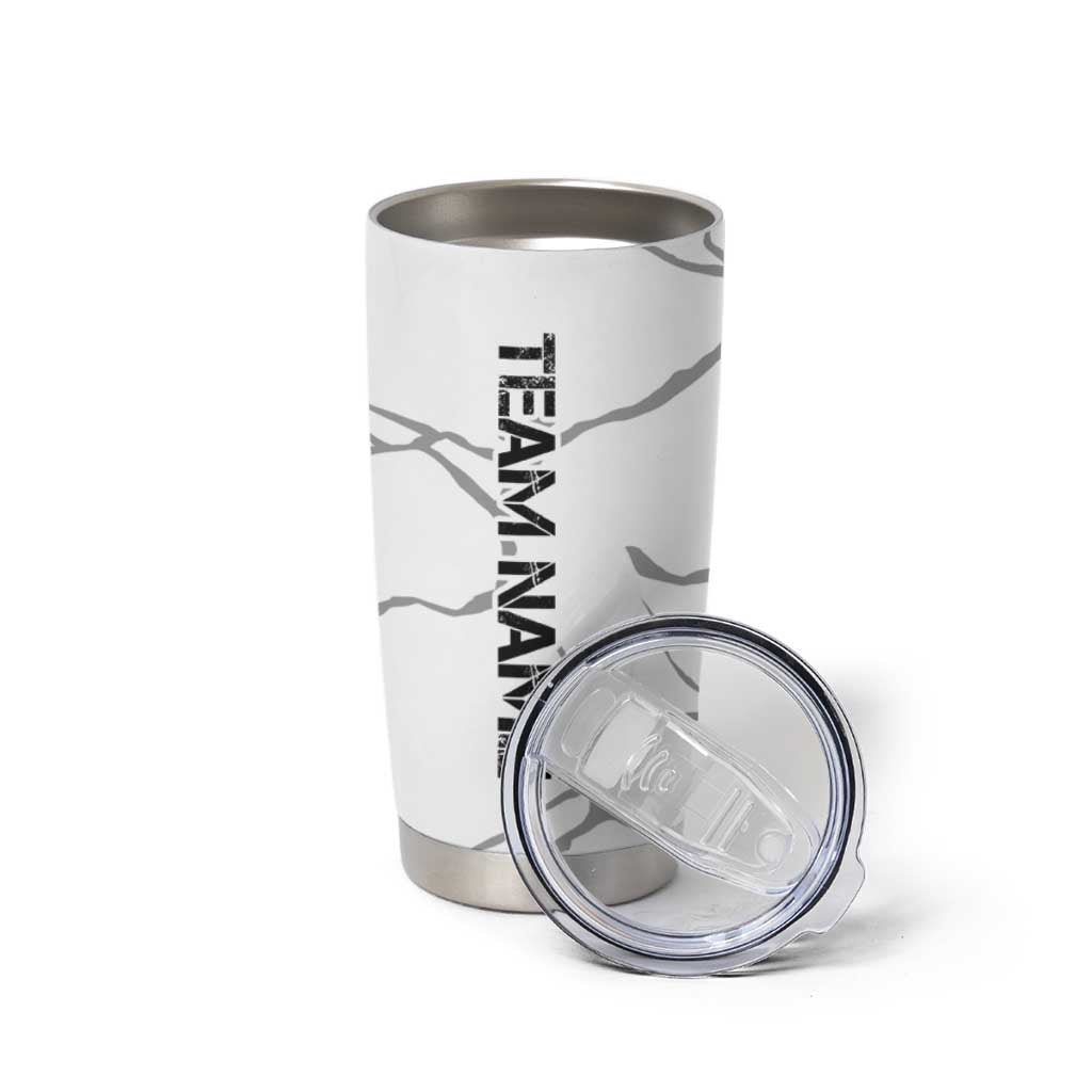 Dartboard Skull Darts Tumbler Cup with Torn Stone Texture and Cracked Marble Design - Wonder Print Shop