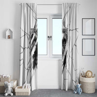 Dartboard Skull Darts Window Curtain with Torn Stone Texture and Cracked Marble Design - Wonder Print Shop