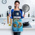Texas Flag Fishing Apron with Ocean Fish Graphic and Blue Water Background - Wonder Print Shop