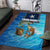 Texas Flag Fishing Area Rug with Ocean Fish Graphic and Blue Water Background - Wonder Print Shop