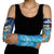 Texas Flag Fishing Arm Sleeves with Ocean Fish Graphic and Blue Water Background - Wonder Print Shop