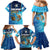 Texas Flag Fishing Family Matching Mermaid Dress and Hawaiian Shirt with Ocean Fish Graphic and Blue Water Background - Wonder Print Shop