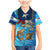 Texas Flag Fishing Family Matching Mermaid Dress and Hawaiian Shirt with Ocean Fish Graphic and Blue Water Background - Wonder Print Shop
