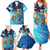 Texas Flag Fishing Family Matching Summer Maxi Dress and Hawaiian Shirt with Ocean Fish Graphic and Blue Water Background - Wonder Print Shop