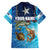 Texas Flag Fishing Family Matching Summer Maxi Dress and Hawaiian Shirt with Ocean Fish Graphic and Blue Water Background - Wonder Print Shop