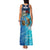 Texas Flag Fishing Family Matching Tank Maxi Dress and Hawaiian Shirt with Ocean Fish Graphic and Blue Water Background - Wonder Print Shop