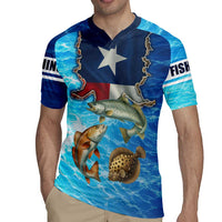 Texas Flag Fishing Rugby Jersey with Ocean Fish Graphic and Blue Water Background - Wonder Print Shop