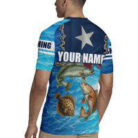 Texas Flag Fishing Rugby Jersey with Ocean Fish Graphic and Blue Water Background - Wonder Print Shop