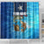 Texas Flag Fishing Shower Curtain with Ocean Fish Graphic and Blue Water Background - Wonder Print Shop