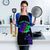 Neon Dartboard Darts Apron with Colorful Target and Psychedelic Swirl Pattern - Wonder Print Shop