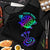 Neon Dartboard Darts Apron with Colorful Target and Psychedelic Swirl Pattern - Wonder Print Shop