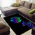 Neon Dartboard Darts Area Rug with Colorful Target and Psychedelic Swirl Pattern - Wonder Print Shop