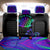 Neon Dartboard Darts Back Car Seat Cover with Colorful Target and Psychedelic Swirl Pattern - Wonder Print Shop