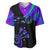 Neon Dartboard Darts Baseball Jersey with Colorful Target and Psychedelic Swirl Pattern - Wonder Print Shop