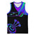 Neon Dartboard Darts Basketball Jersey with Colorful Target and Psychedelic Swirl Pattern - Wonder Print Shop