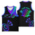 Neon Dartboard Darts Basketball Jersey with Colorful Target and Psychedelic Swirl Pattern - Wonder Print Shop