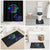 Neon Dartboard Darts Bathroom Set with Colorful Target and Psychedelic Swirl Pattern - Wonder Print Shop
