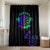 Neon Dartboard Darts Bathroom Set with Colorful Target and Psychedelic Swirl Pattern - Wonder Print Shop